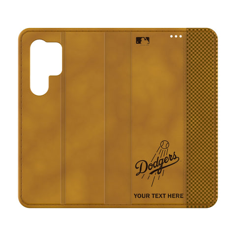 LA Dodgers Personalized Burn Folio Phone Case for Samsung Galaxy