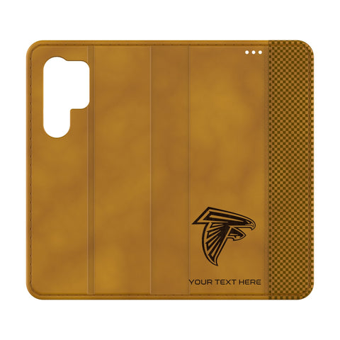 Atlanta Falcons Personalized Burn Folio Phone Case for Samsung Galaxy