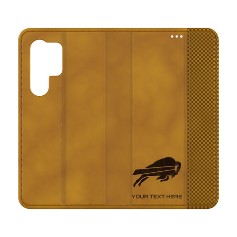 Buffalo Bills Personalized Burn Folio Phone Case for Samsung Galaxy
