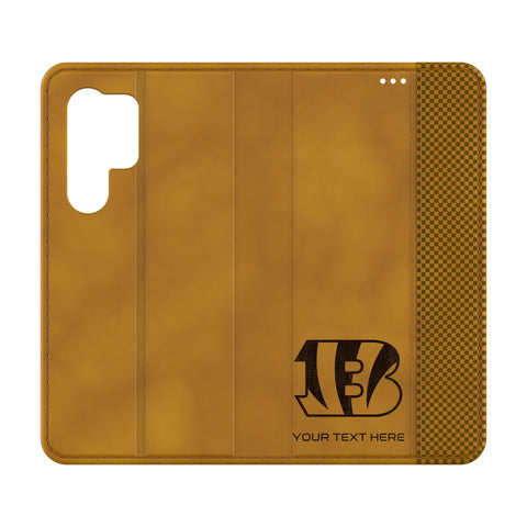 Cincinnati Bengals Personalized Burn Folio Phone Case for Samsung Galaxy