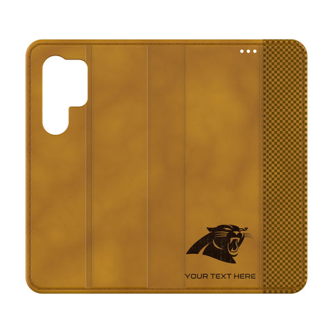 Carolina Panthers Personalized Burn Folio Phone Case for Samsung Galaxy