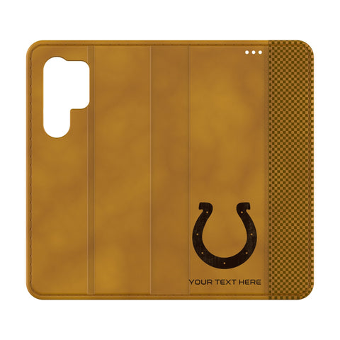 Indianapolis Colts Personalized Burn Folio Phone Case for Samsung Galaxy