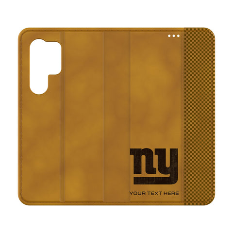 New York Giants Personalized Burn Folio Phone Case for Samsung Galaxy