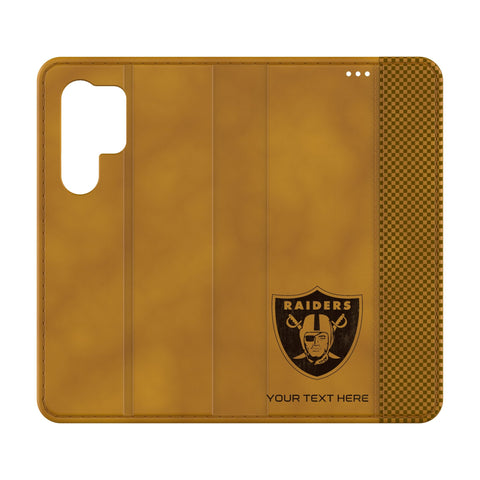 Las Vegas Raiders Personalized Burn Folio Phone Case for Samsung Galaxy