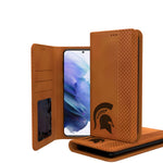 Michigan State Spartans Woodburned Folio Case