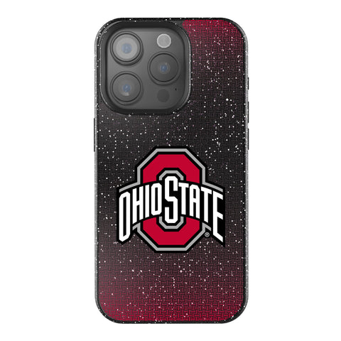Ohio State University Buckeyes Linen Bling Phone Case for Apple iPhone