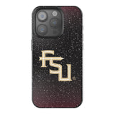 Florida State University Seminoles Athletic Wordmark Linen Bling Phone Case for Apple iPhone