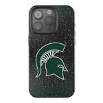 Michigan State University Spartans Linen Bling Phone Case for Apple iPhone