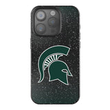 Michigan State University Spartans Linen Bling Phone Case for Apple iPhone