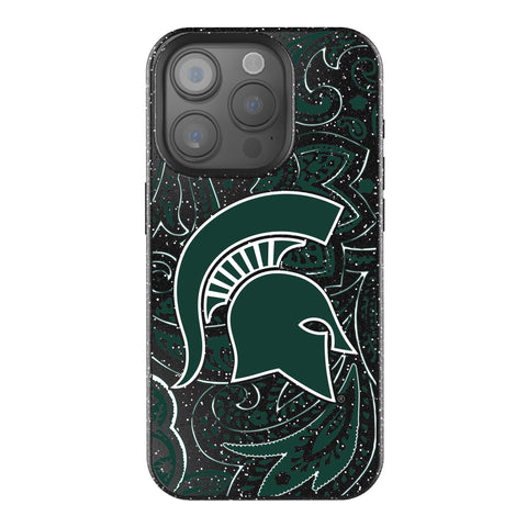 Michigan State University Spartans Paisley Bling Phone Case