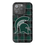Michigan State University Spartans Plaid Bling Phone Case