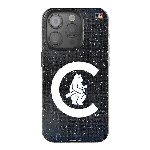 Chicago Cubs 1911-1912 - Cooperstown Collection Linen Bling Phone Case for Apple iPhone