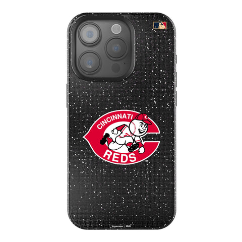 Cincinnati Reds 1974-1992 - Cooperstown Collection Linen Bling Phone Case for Apple iPhone