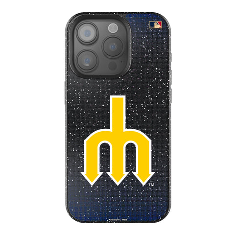 Seattle Mariners 1977-1980 - Cooperstown Collection Linen Bling Phone Case for Apple iPhone
