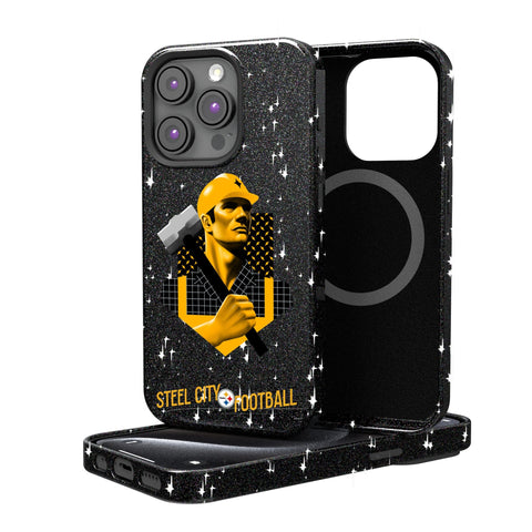 Pittsburgh Steelers 2024 Illustrated Limited Edition Bling Phone Case-0