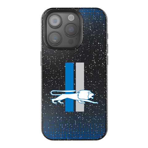 Detroit Lions Retro Linen Bling Phone Case for Apple iPhone