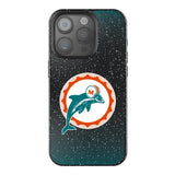 Miami Dolphins 1966-1973 Historic Collection Linen Bling Phone Case for Apple iPhone-0