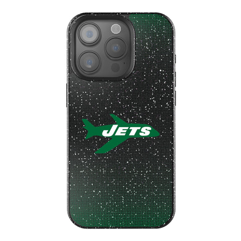 New York Jets 1963 Historic Collection Linen Bling Phone Case for Apple iPhone