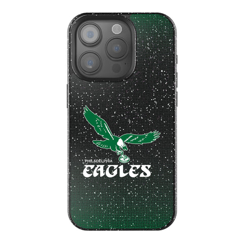 Philadelphia Eagles 1973-1995 Historic Collection Linen Bling Phone Case for Apple iPhone