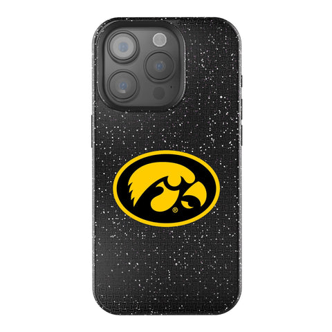 University of Iowa Hawkeyes Linen Bling Phone Case for Apple iPhone