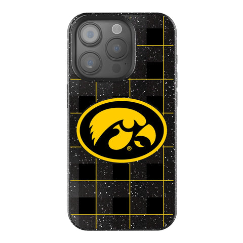 University of Iowa Hawkeyes Plaid Bling Phone Case