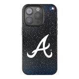 Atlanta Braves Linen Bling Phone Case for Apple iPhone-0