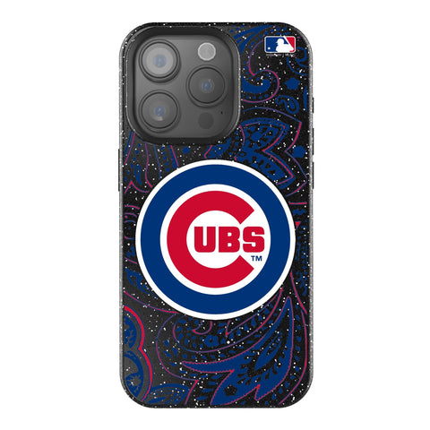 Chicago Cubs Paisley Bling Phone Case-0