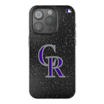 Colorado Rockies Linen Bling Phone Case for Apple iPhone