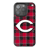 Cincinnati Reds Plaid Bling Phone Case-0