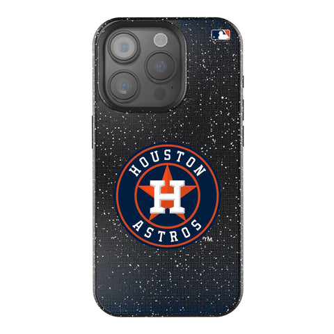 Houston Astros Linen Bling Phone Case for Apple iPhone