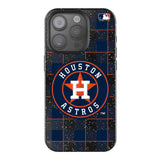 Houston Astros Plaid Bling Phone Case