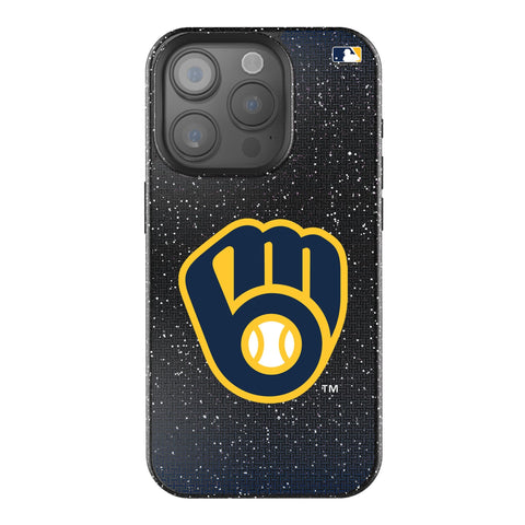 Milwaukee Brewers Linen Bling Phone Case for Apple iPhone