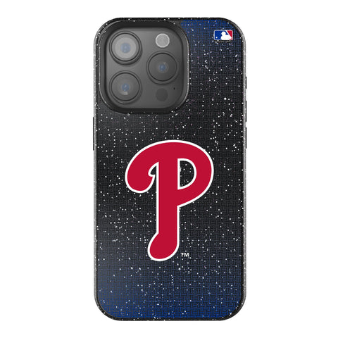 Philadelphia Phillies Linen Bling Phone Case for Apple iPhone-0
