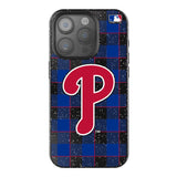 Philadelphia Phillies Plaid Bling Phone Case