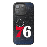 Philadelphia 76ers Linen Bling Phone Case for Apple iPhone-0
