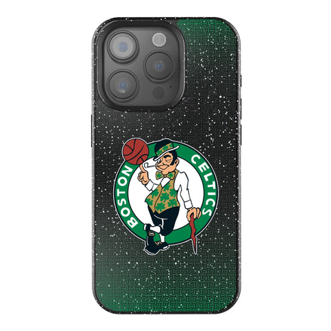 Boston Celtics Linen Bling Phone Case for Apple iPhone