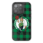 Boston Celtics Plaid Bling Phone Case-0