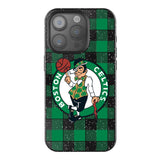 Boston Celtics Plaid Bling Phone Case-0