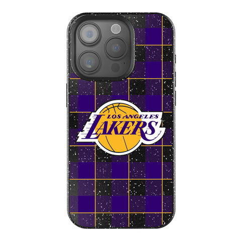 Los Angeles Lakers Plaid Bling Phone Case