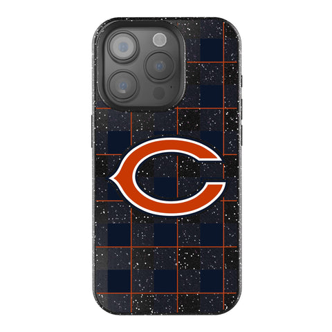 Chicago Bears Plaid Bling Phone Case-0