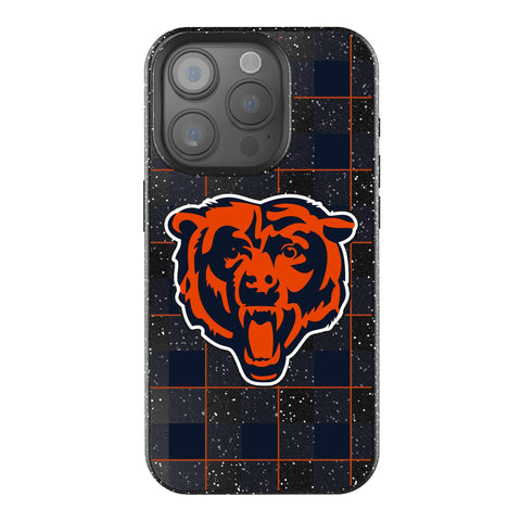 Chicago Bears Plaid Bling Phone Case