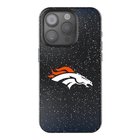 Denver Broncos Linen Bling Phone Case for Apple iPhone