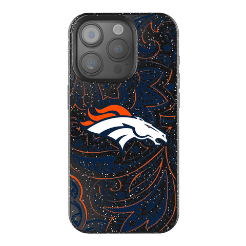 Denver Broncos Paisley Bling Phone Case