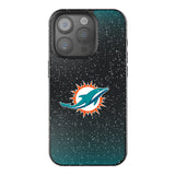 Miami Dolphins Linen Bling Phone Case for Apple iPhone