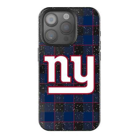 New York Giants Plaid Bling Phone Case