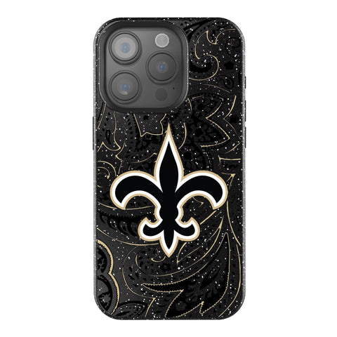 New Orleans Saints Paisley Bling Phone Case-0