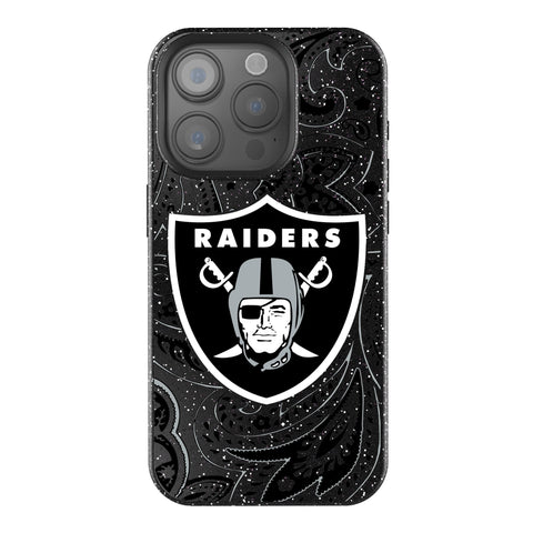 Las Vegas Raiders Paisley Bling Phone Case