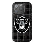 Las Vegas Raiders Plaid Bling Phone Case-0