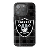 Las Vegas Raiders Plaid Bling Phone Case