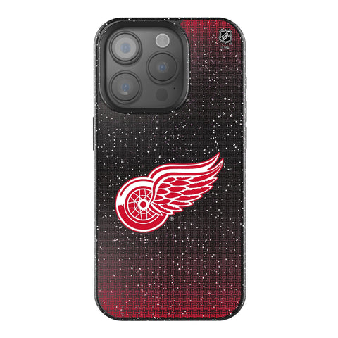 Detroit Red Wings Linen Bling Phone Case for Apple iPhone